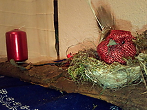 Svietidlá - Karkulka na hniezde. (8 x 40 cm - Pestrofarebná) - 11170128_