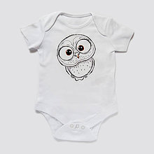 Detské oblečenie - Detské bavlnené body - OčiPuči Baby Sôvä ♥ (1) - 11172234_