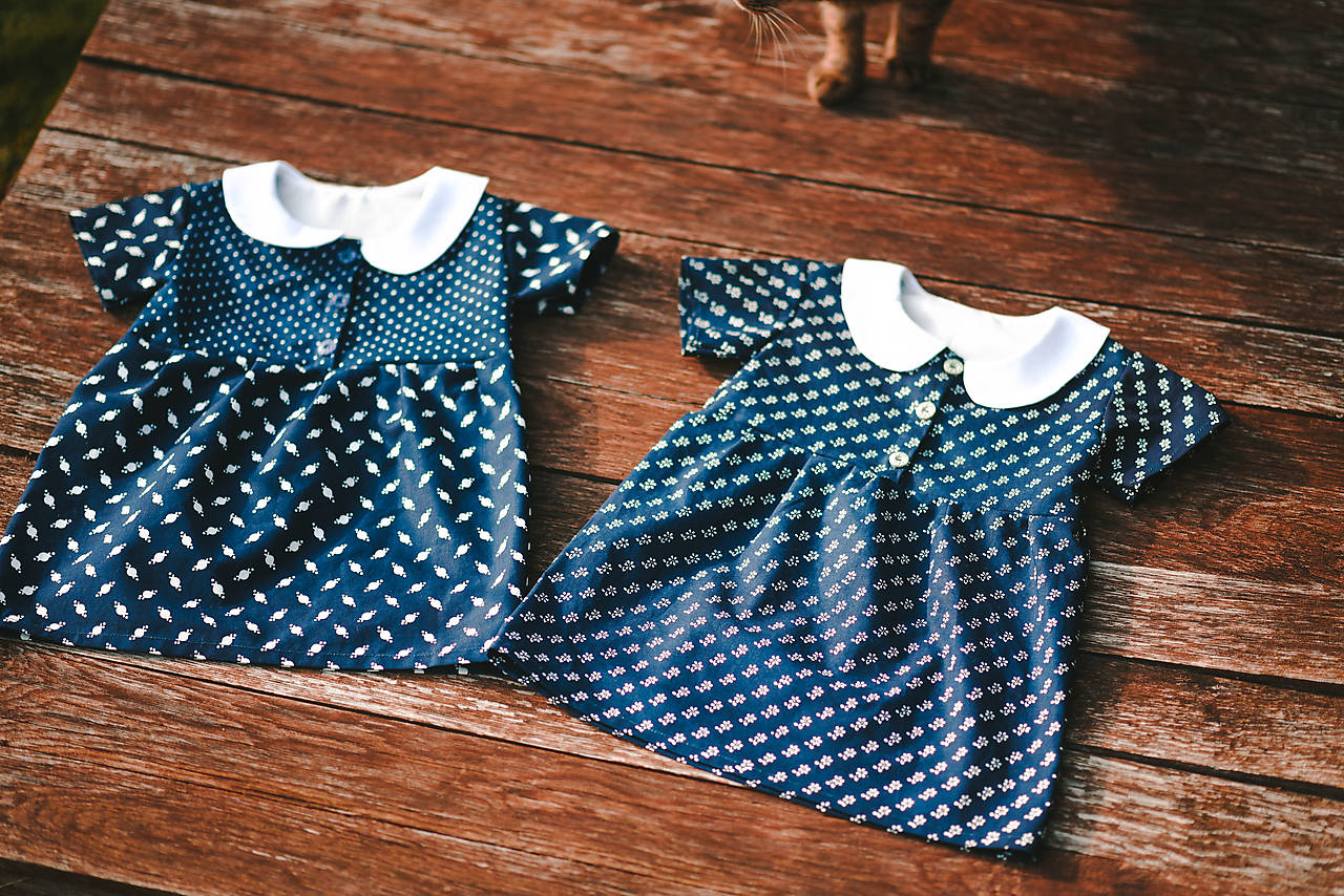 Modrotlačové šatočky