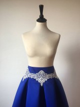 Sukne - slávnostná sukňa Stužková v kráľovsky modrej - 11172329_