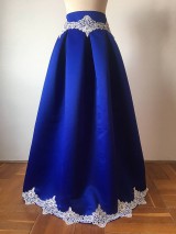 Sukne - slávnostná sukňa Stužková v kráľovsky modrej - 11172332_