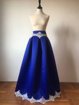 Sukne - slávnostná sukňa Stužková v kráľovsky modrej - 11172333_