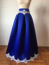 Sukne - slávnostná sukňa Stužková v kráľovsky modrej - 11172334_