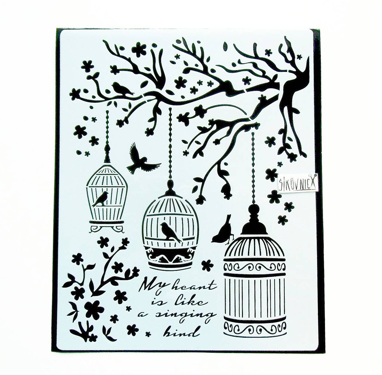 Šablóna Stamperia - 20x25 cm (Little cages)