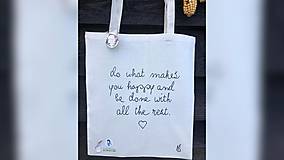 Nákupné tašky - ♥ Plátená, ručne maľovaná taška ♥ - 11175284_