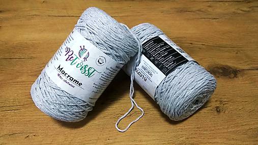 Galantéria - Macrame (Macrame - 14374- Sivá) - 11178234_