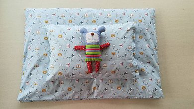 Detský textil - VLNIENKA Detské obliečky do postieľky na mieru  100% bavlna MINT blue FR MACKO - 11178654_
