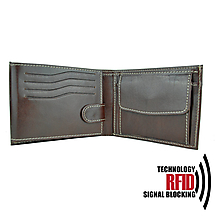 Pánske tašky - Ochranná pánska kožená peňaženka v hnedej farbe - 11179871_