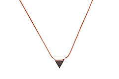 Náhrdelníky - Náhrdelník Rose Necklace Triangle - 11182069_
