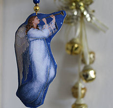 Dekorácie - Anjel - vianočná ozdoba, dekorácia (P) - 11185359_