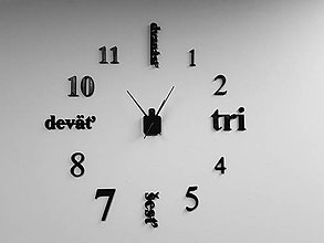 Hodiny - Moderné hodiny v slovenskom štýle - 11183194_