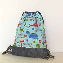 Detské tašky - Detský ruksak, batoh,vak... škôlkársky   veľ.S (Dinosauri) - 11187122_
