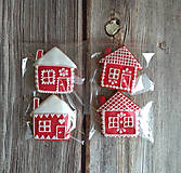 Perníkový domček vianočný 1 kus (Červená)