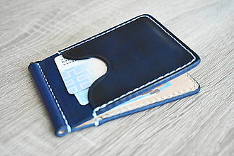 Peňaženky - Kožená peňaženka - dolárovka "easy"  (Čierna) - 11187538_