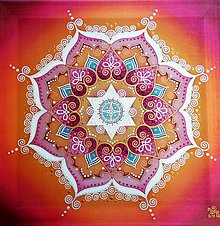 Obrazy - Mandala...Dúha ženskej nehy a rovnováhy - 11191651_