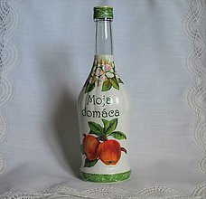 Nádoby - Darčeková fľaša Moja domáca jabĺčková - 11191518_