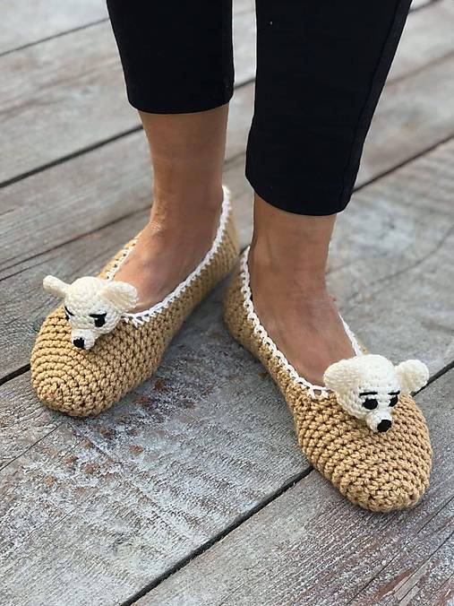 Ponožky, pančuchy, obuv - papučovNíky so zvieratkom - 11191856_