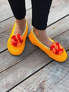 Ponožky, pančuchy, obuv - papučovNíky - od výmyslu sveta - farby (Žltá) - 11191804_