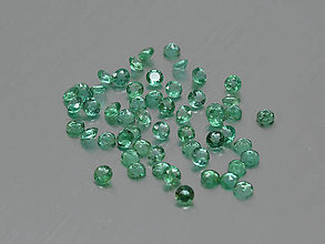 Minerály - Smaragd prírodný okrúhly 1,4 - 3,6 mm brúsený (2 mm EMR2.0F2) - 11196549_