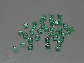 Minerály - Smaragd prírodný okrúhly 1,4 - 3,6 mm brúsený (2,7 mm EMR2.7F1) - 11196561_