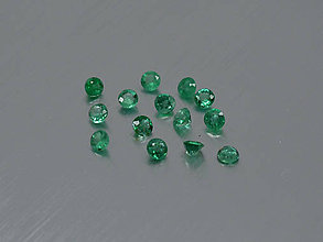 Minerály - Smaragd prírodný okrúhly 1,4 - 3,6 mm brúsený (2,8 mm EMR2.8F2) - 11196563_