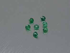Minerály - Smaragd prírodný okrúhly 1,4 - 3,6 mm brúsený (2,9 mm EMR2.9F3) - 11196564_