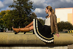 Sukne - Ručne plisovaná sukňa – Natália (75 cm) - 11200866_