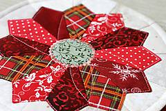 Úžitkový textil - prestierania vianočný kvet - 11199957_