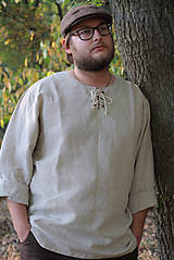Pánske oblečenie - Ľanová košeľa Horislaw - 11205046_