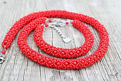 Sady šperkov - súprava červeno-červená - 11204542_