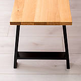 Nábytok - LUTO stolová podnož (42 cm - Biela) - 11204394_
