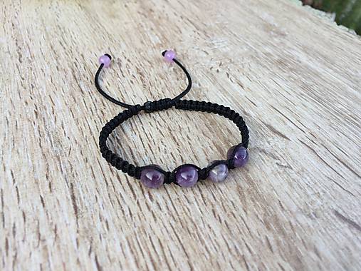  - shamballa náramok s Ametystom - 11205556_