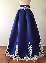 Sukne - slávnostná sukňa Stužková v kráľovsky modrej - 11206528_