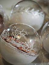 Dekorácie - BIELE vianočné gule s 3D fotkou (vzor na bokoch) - 11210534_