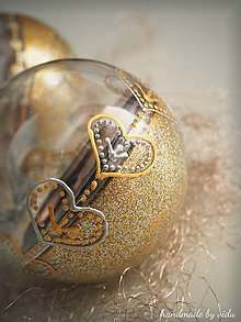 Dekorácie - POMARANČOVÉ vianočné gule s 3D fotkou (vzor na bokoch) - 11214784_