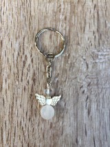 Kľúčenky - kľúčenka anjel, prívesok na kľúče (Biela) - 11215325_