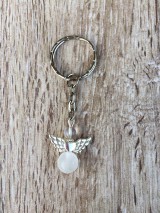 Kľúčenky - kľúčenka anjel, prívesok na kľúče (Biela) - 11215327_