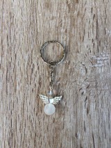 Kľúčenky - kľúčenka anjel, prívesok na kľúče (Biela) - 11215328_