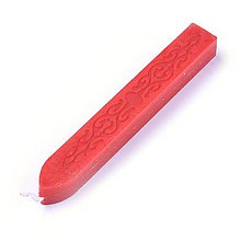 Suroviny - Pečatný vosk s knôtom (červený) - 11217002_