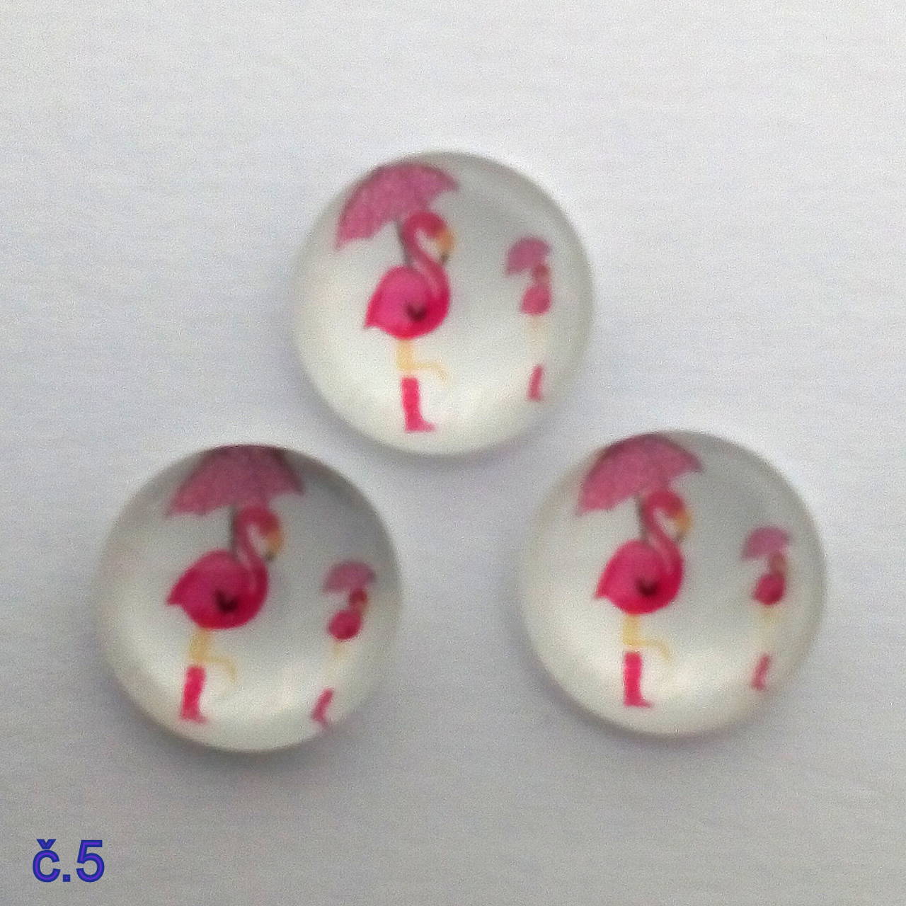 Sklenený kabošon 10mm-1ks (č.5)