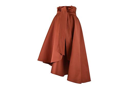 Sukne - ANNA - ELEGANTNÁ asymetrická zavinovacia sukňa (novinka - terakota) - 11220221_