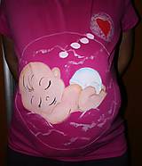 Tehotenské oblečenie - Milé tehotenské tričko - 11226216_
