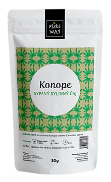 Potraviny - KONOPE sypaný bylinný čaj, 30 g - 11223592_