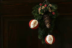 Dekorácie - Vianočné guľe "Perníček" zlaté - 11225714_