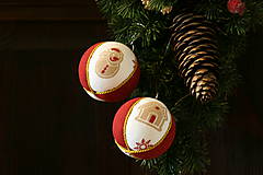 Dekorácie - Vianočné guľe "Perníček" zlaté - 11225743_