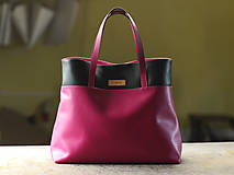 Nákupné tašky - Diva- nákupná kožená taška - 11230445_