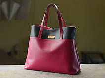 Nákupné tašky - Diva- nákupná kožená taška - 11230446_