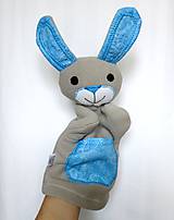 Hračky - Maňuška zajačik (Rodinka Sivých od Tyrkysového kríčka) - 11229785_