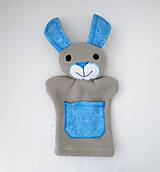 Hračky - Maňuška zajačik (Rodinka Sivých od Tyrkysového kríčka) - 11229787_