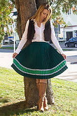 Sukne - Ručne plisovaná sukňa – Zdenka (75 cm) - 11227701_